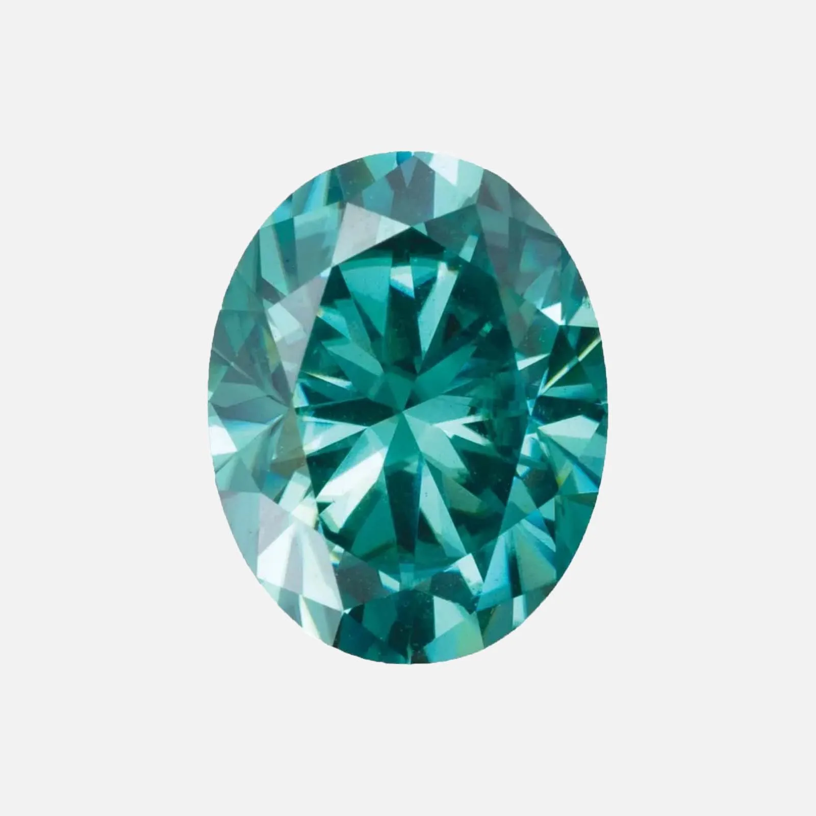 . Teal Moissanite