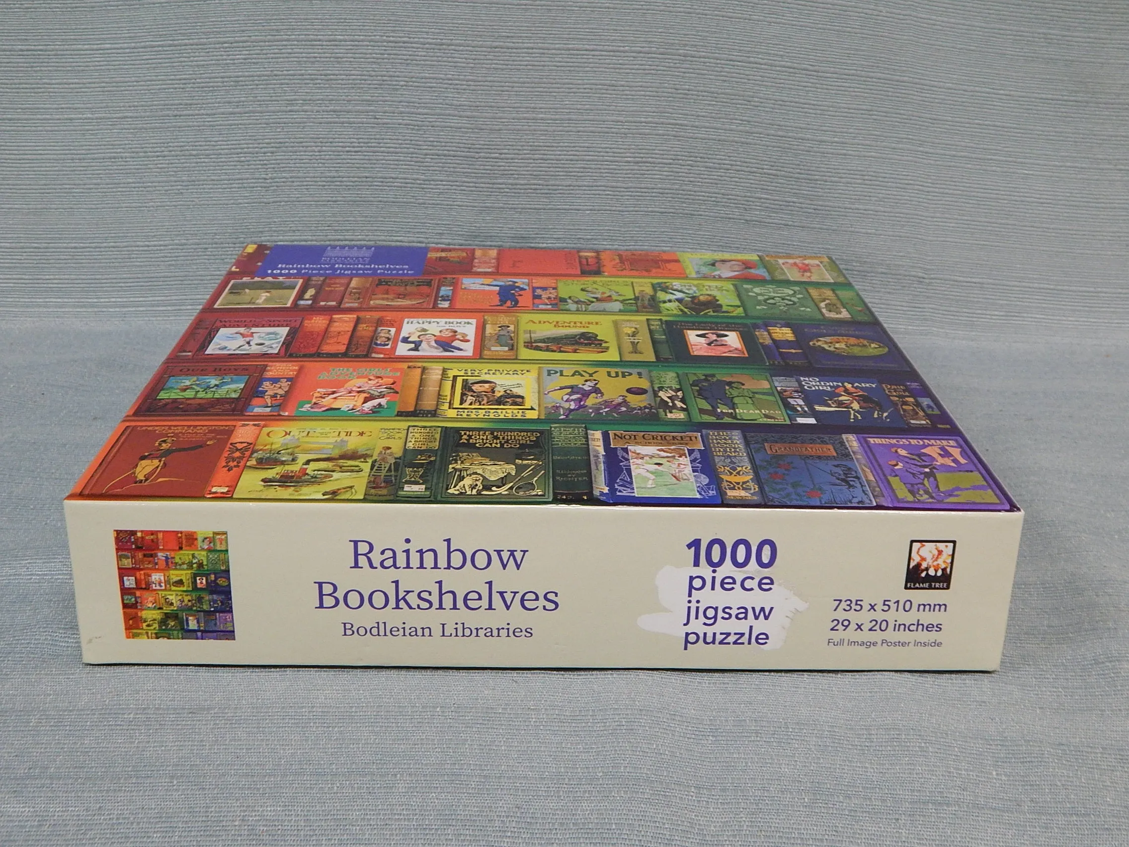 1000 Piece Rainbow Bookshelves Puzzle - Certified Complete!