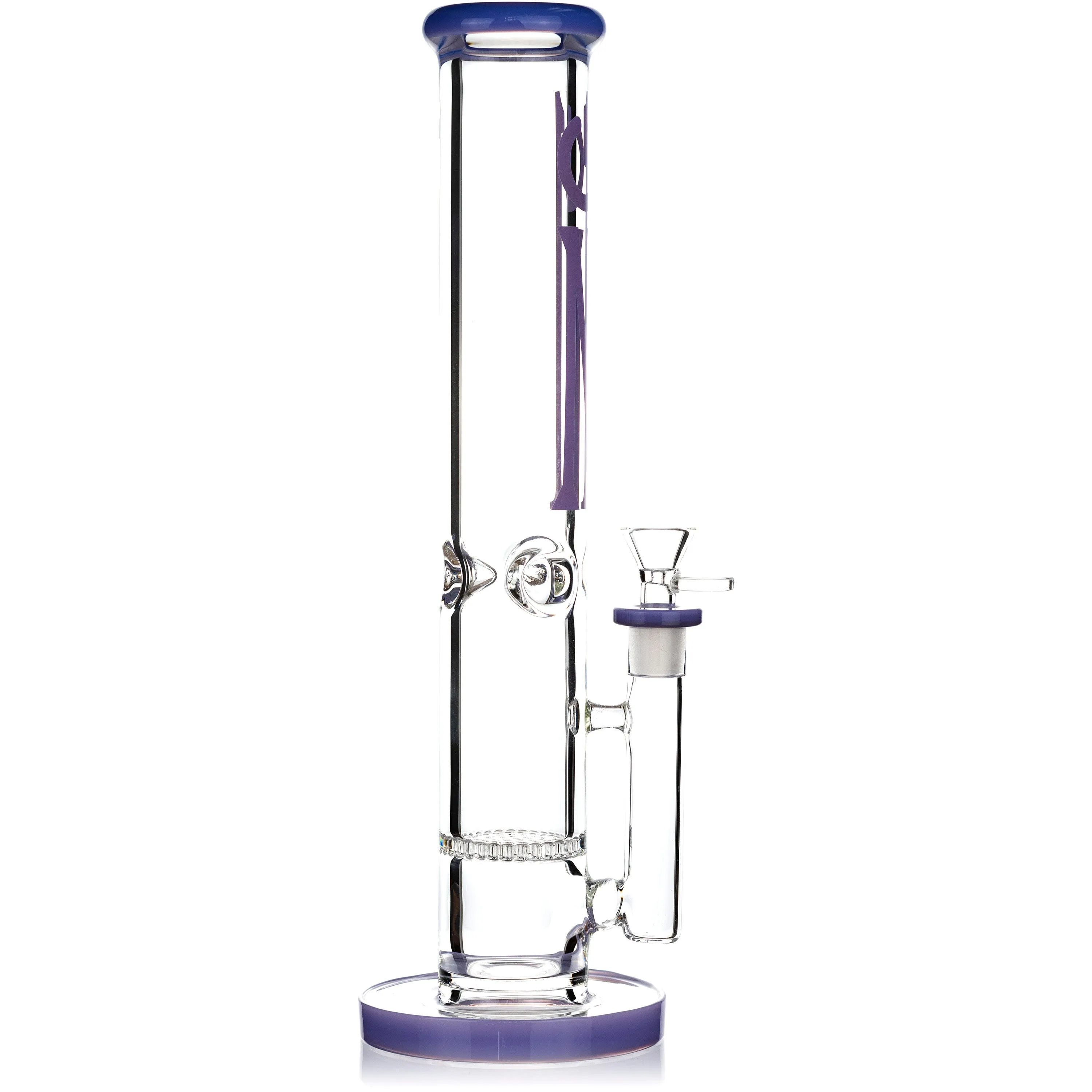 14” Single Honeycomb 7mm Straight Tube Bong, by On1