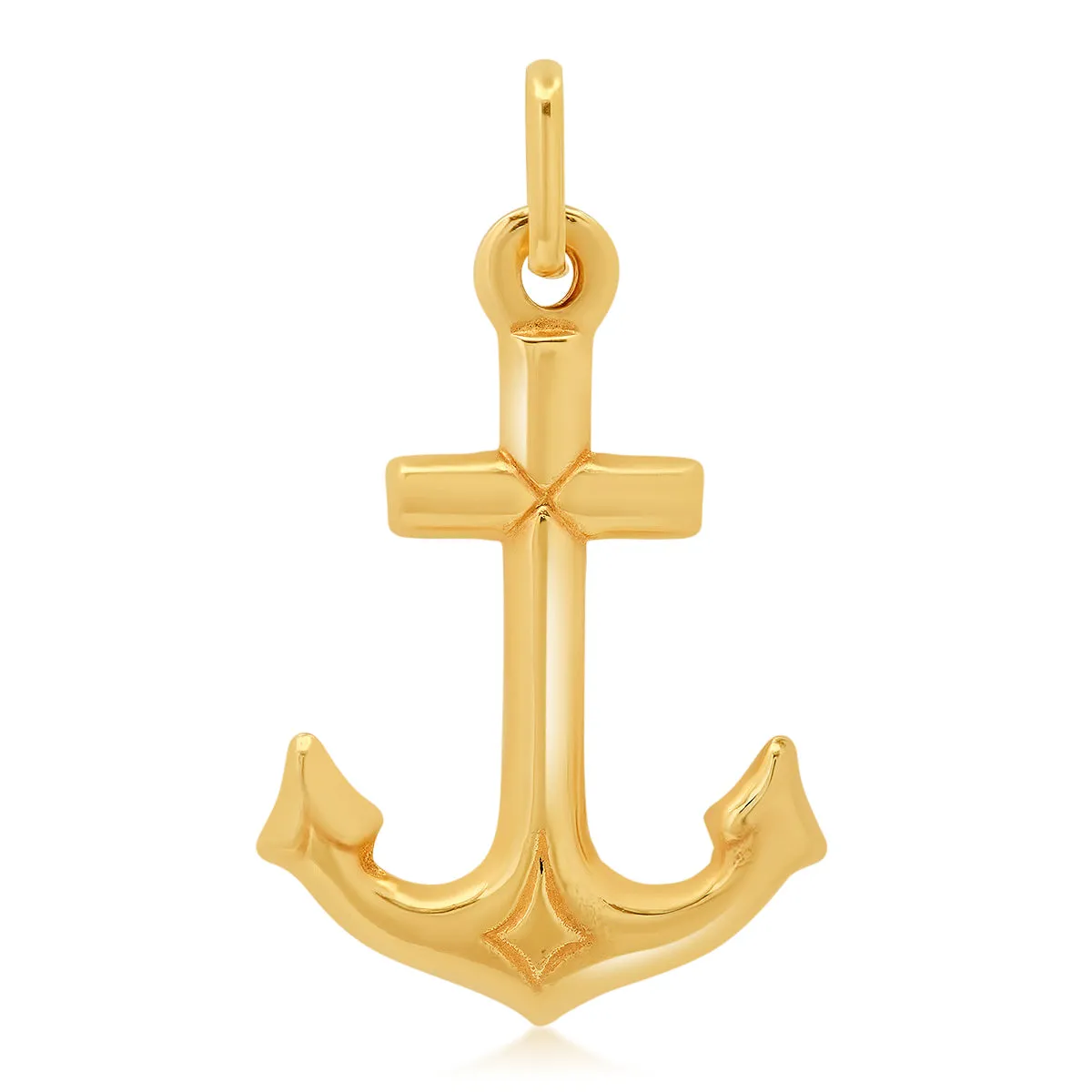 14K YG Anchor Charm