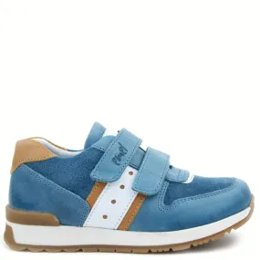 (2683-16) Low Velcro sneakers turquoise