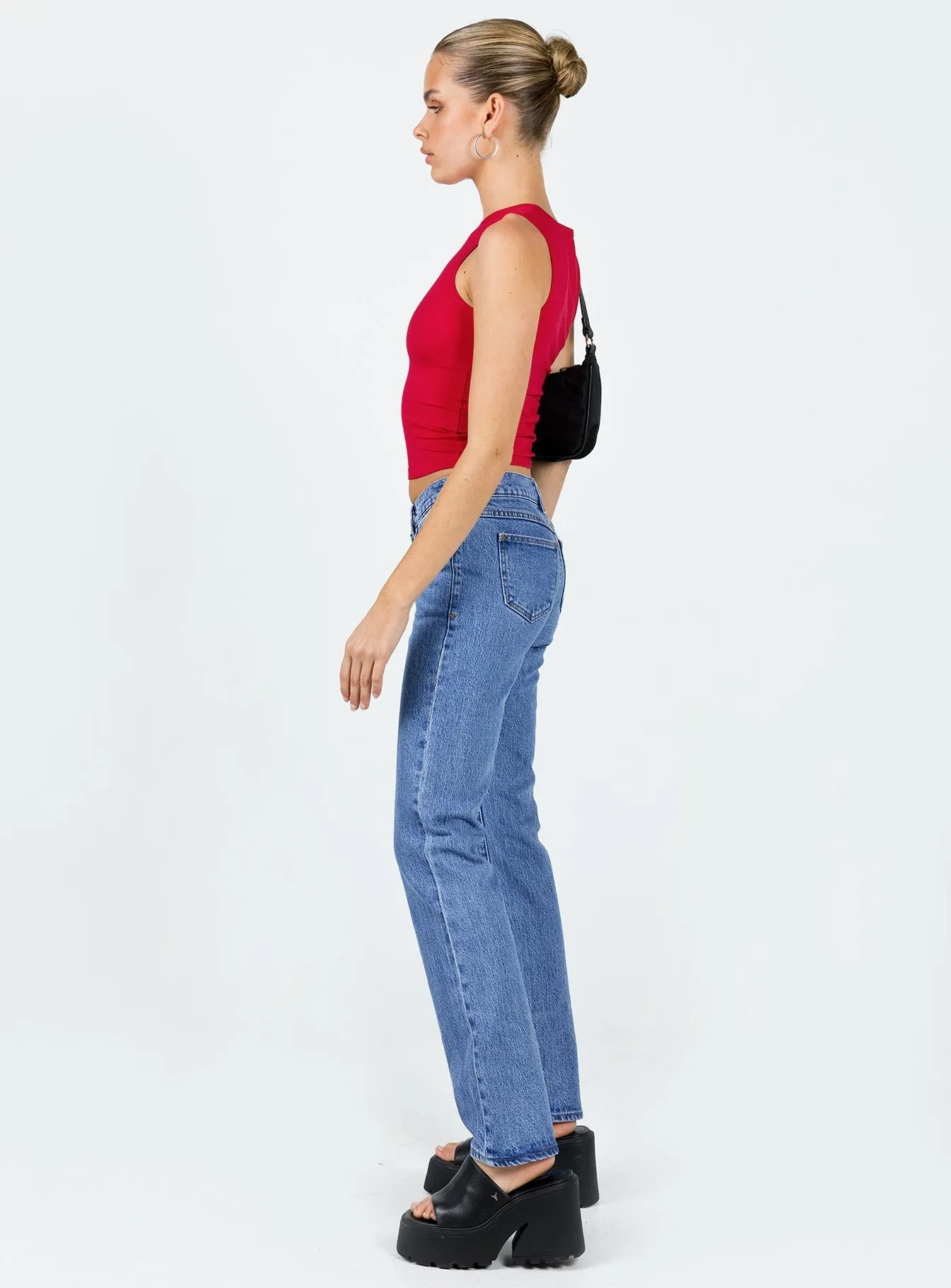 Abrand 99 Low Straight Debbie Mid Blue