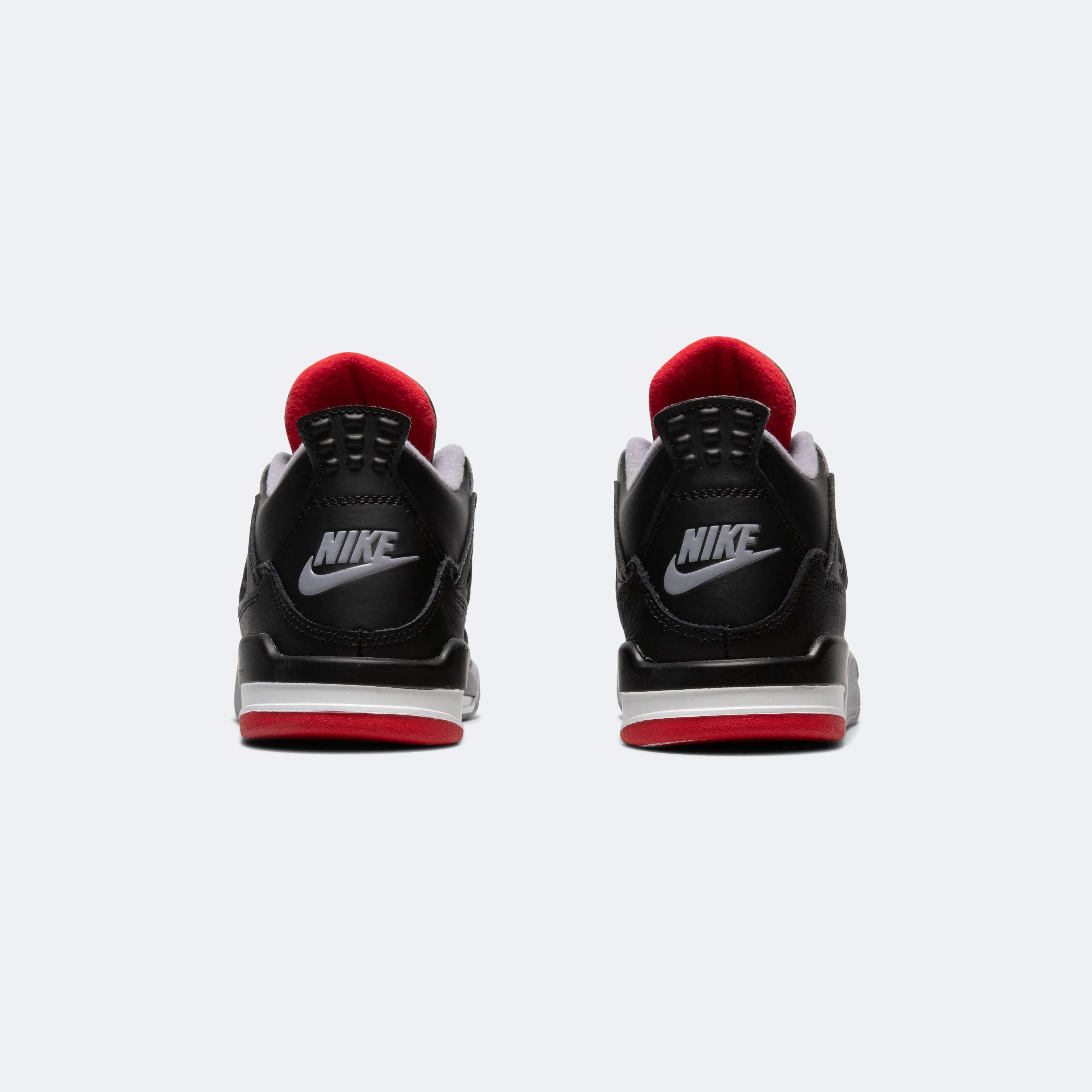 Air Jordan 4 Retro (PS) - Black/Fire-Red Cement Grey