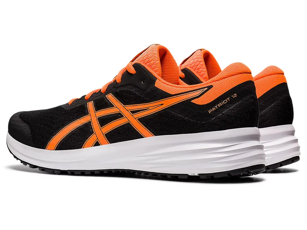 Asics Patriot 12 Men's Running Shoes - Black/Shocking Orange