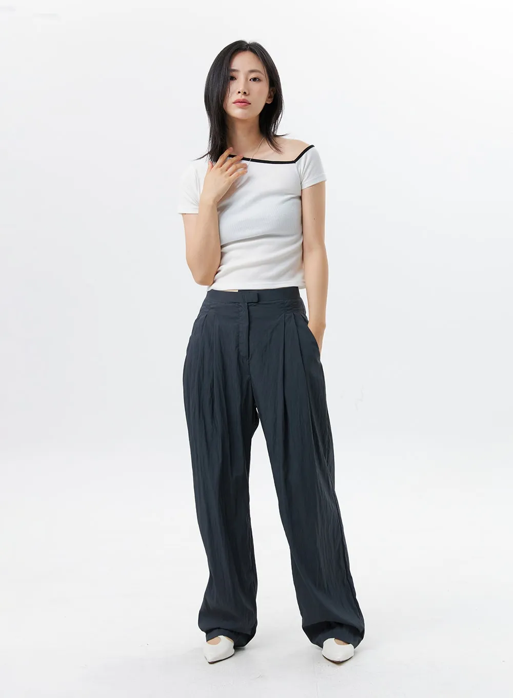 Baggy Tailored Pants OL327