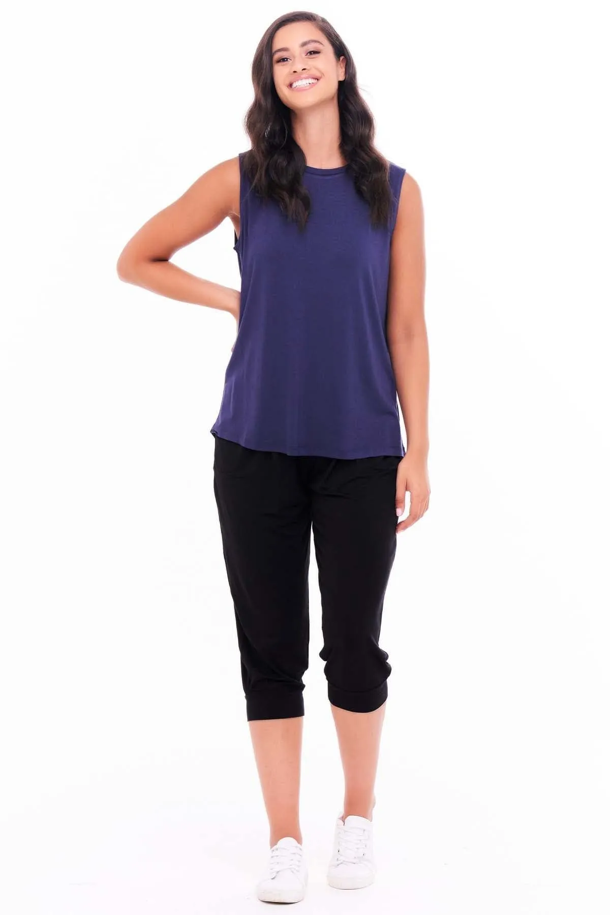 Betty Basics Capri Tank in Navy