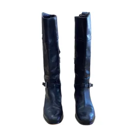 Black Boots Designer Coach, Size 6.5