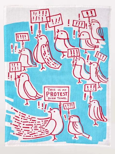 BlueQ "This Is My Protest" Dish Towel