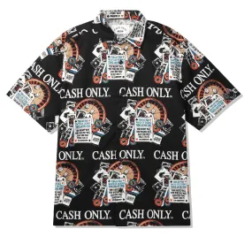 Cash Only Casino Button Up S/S Shirt / Black