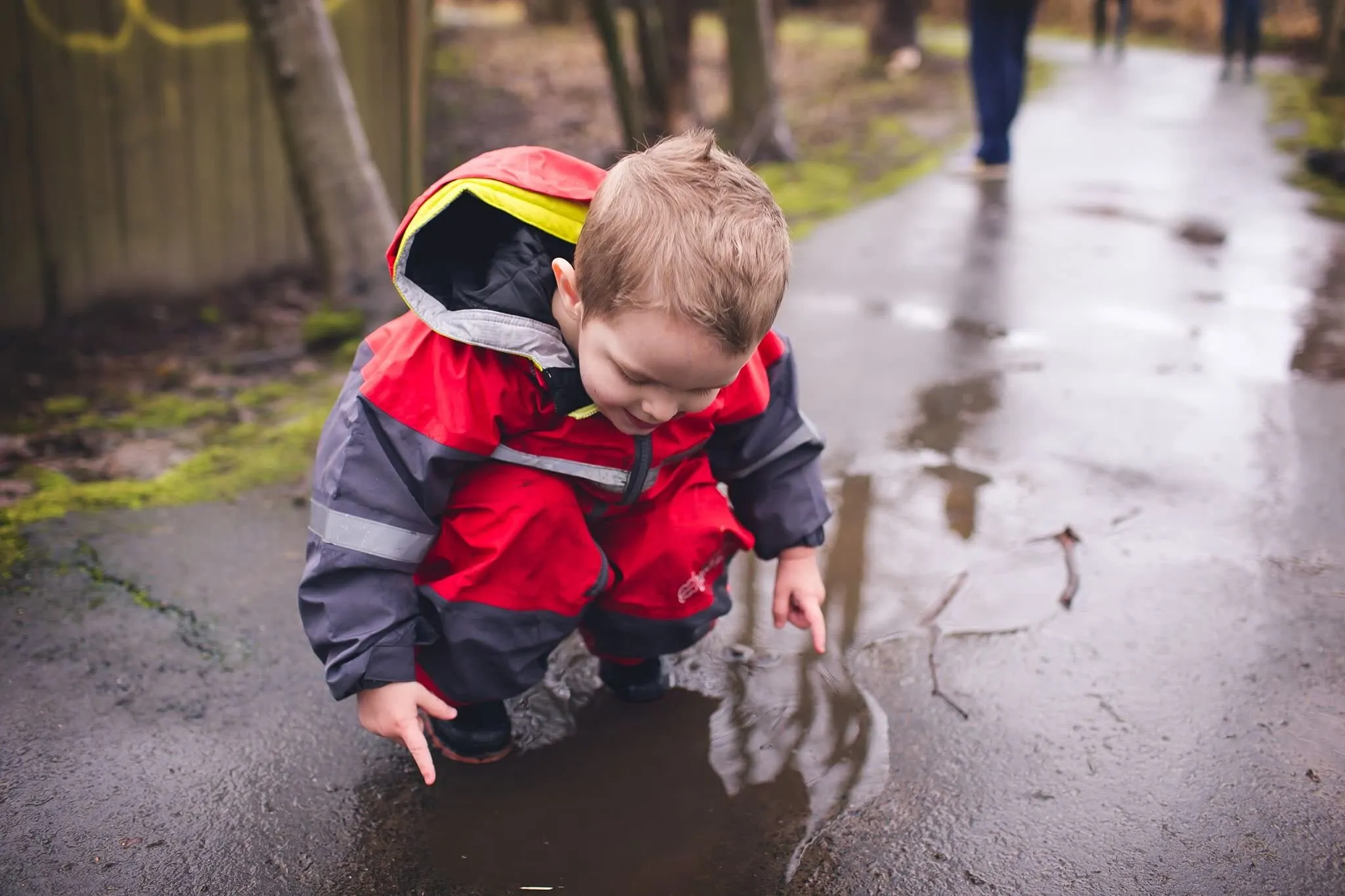 Children's Rain/Trail Suit, Fiery Red