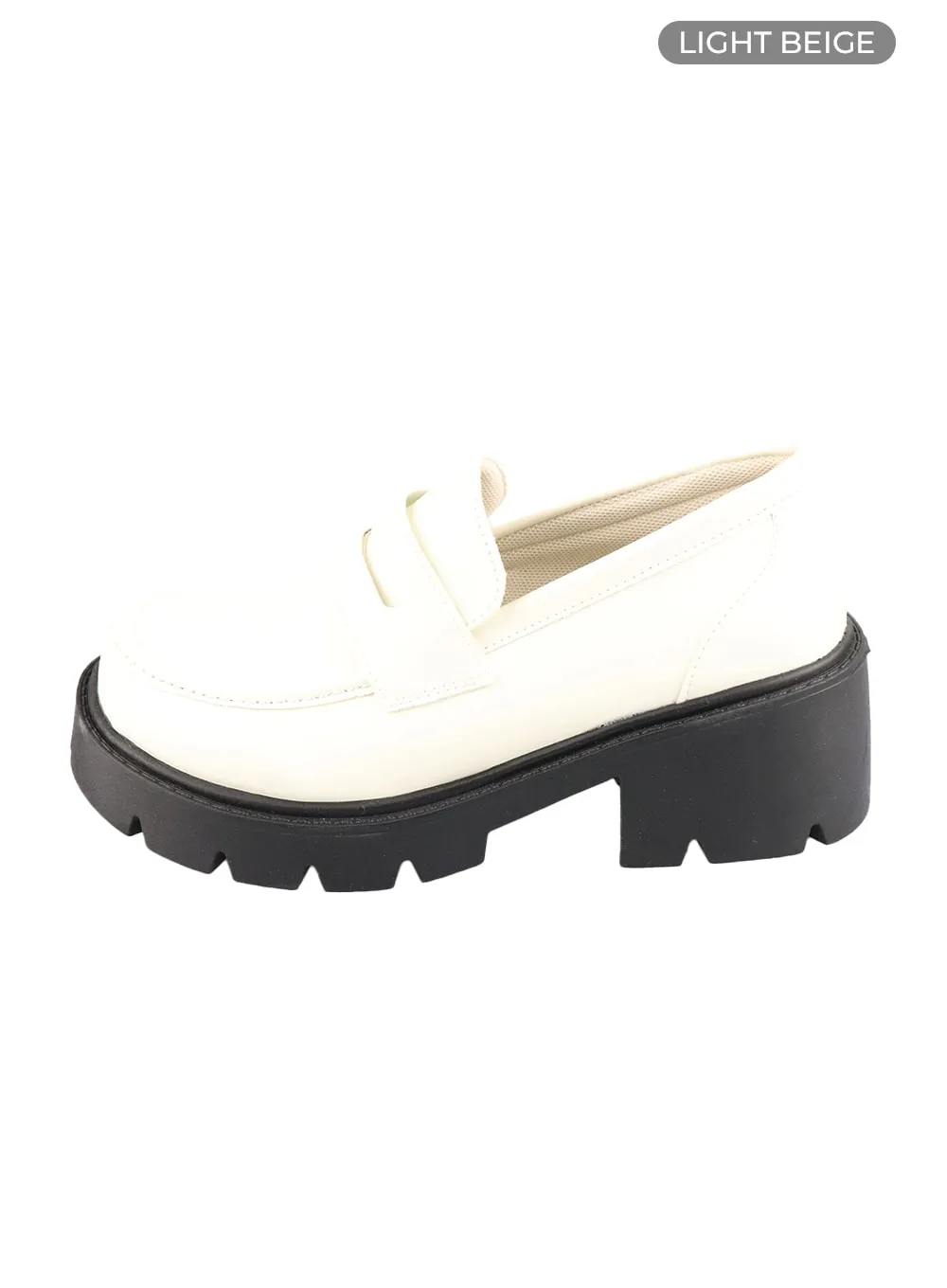 Chunky Heel Loafers CA404