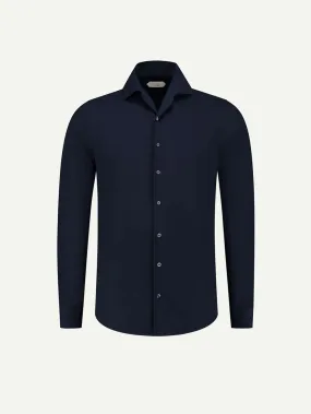 Dark Blue Denim Shirt