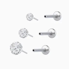 Disco Ball Push-in Stud