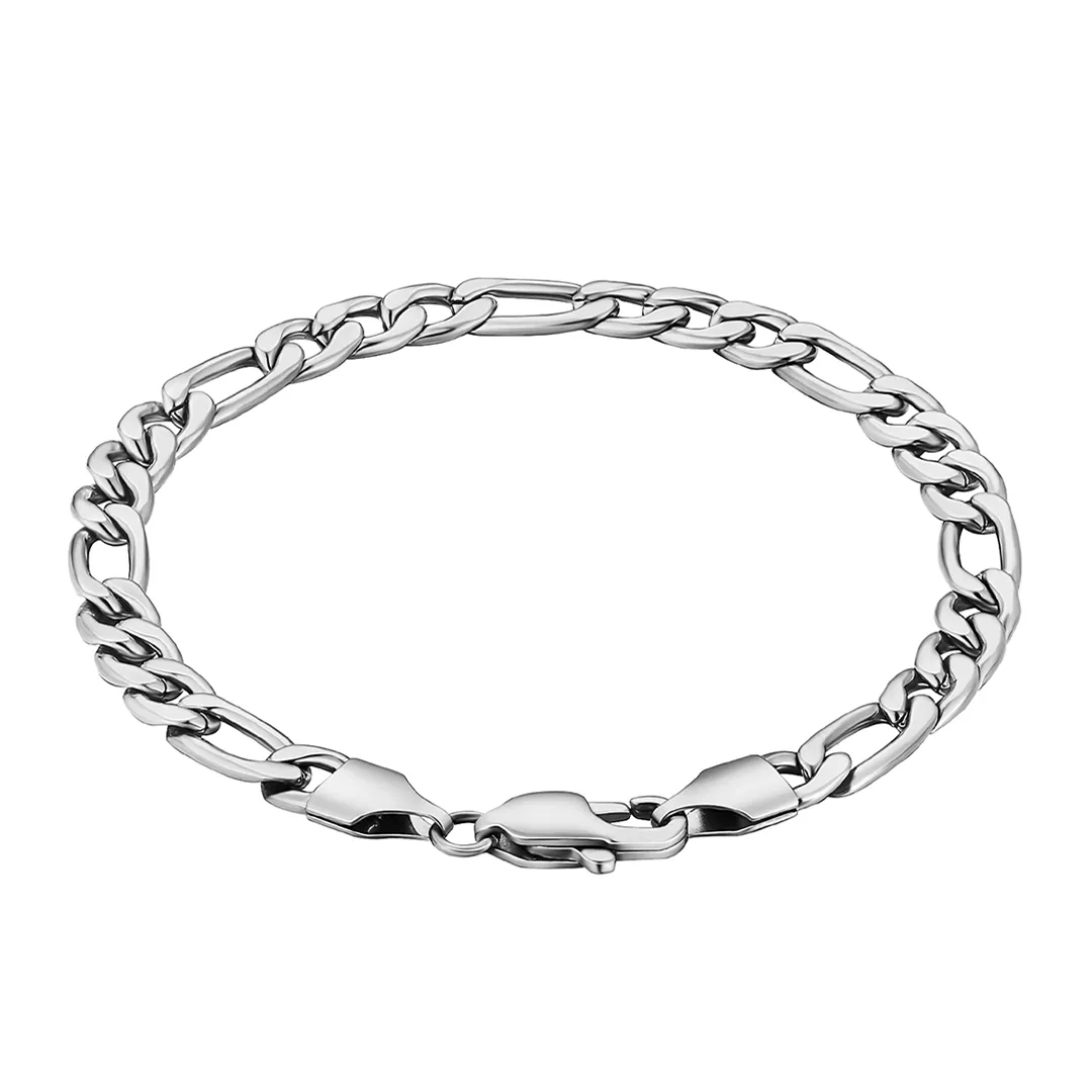 Figaro Bracelet 5mm (Silver)