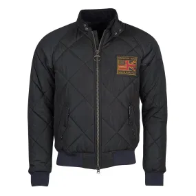 Giubbino Barbour International Quilted Merchant Bomber Nero