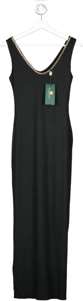 Holland Cooper Black Amber V-neck Maxi Dress BNWT UK XS