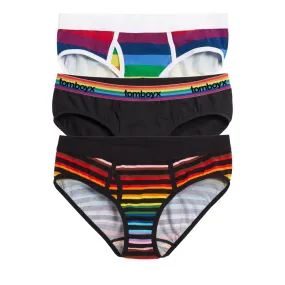 Iconic Briefs 3-Pack - Rainbow Stripes