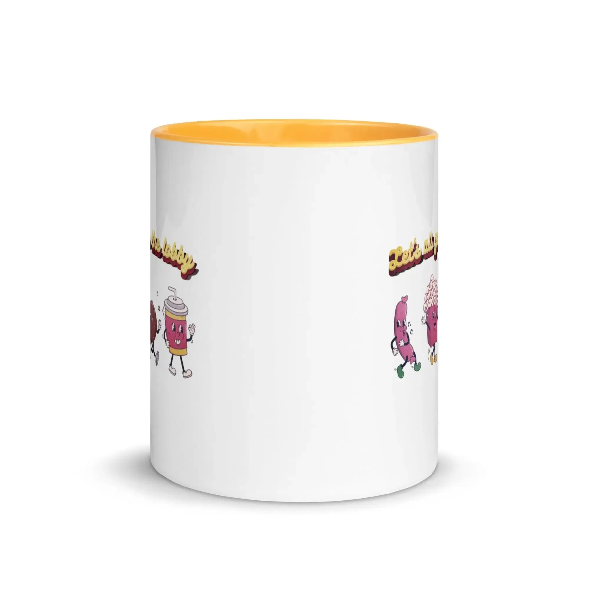 Let's All Go To The Lobby Mug with Color Inside