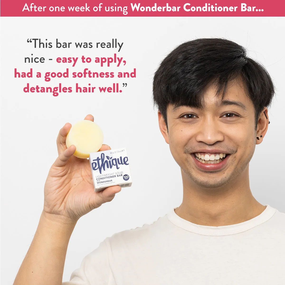 Lightweight Conditioner Bar for Fine Hair: Wonderbar™