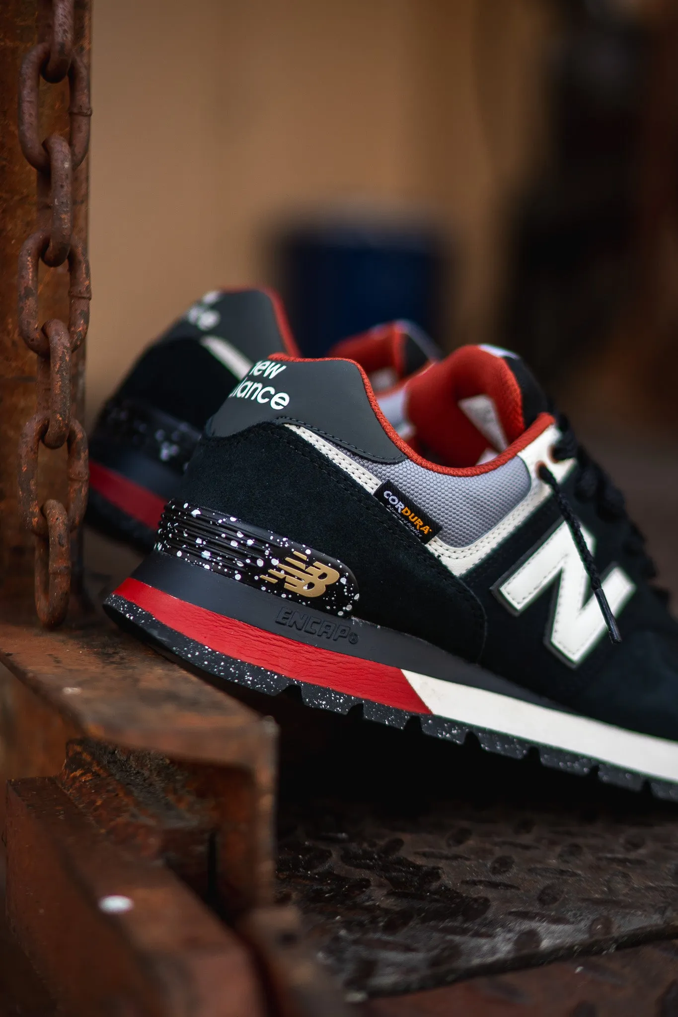 Mens New Balance 574 (Cordura Black) - ML574DAT