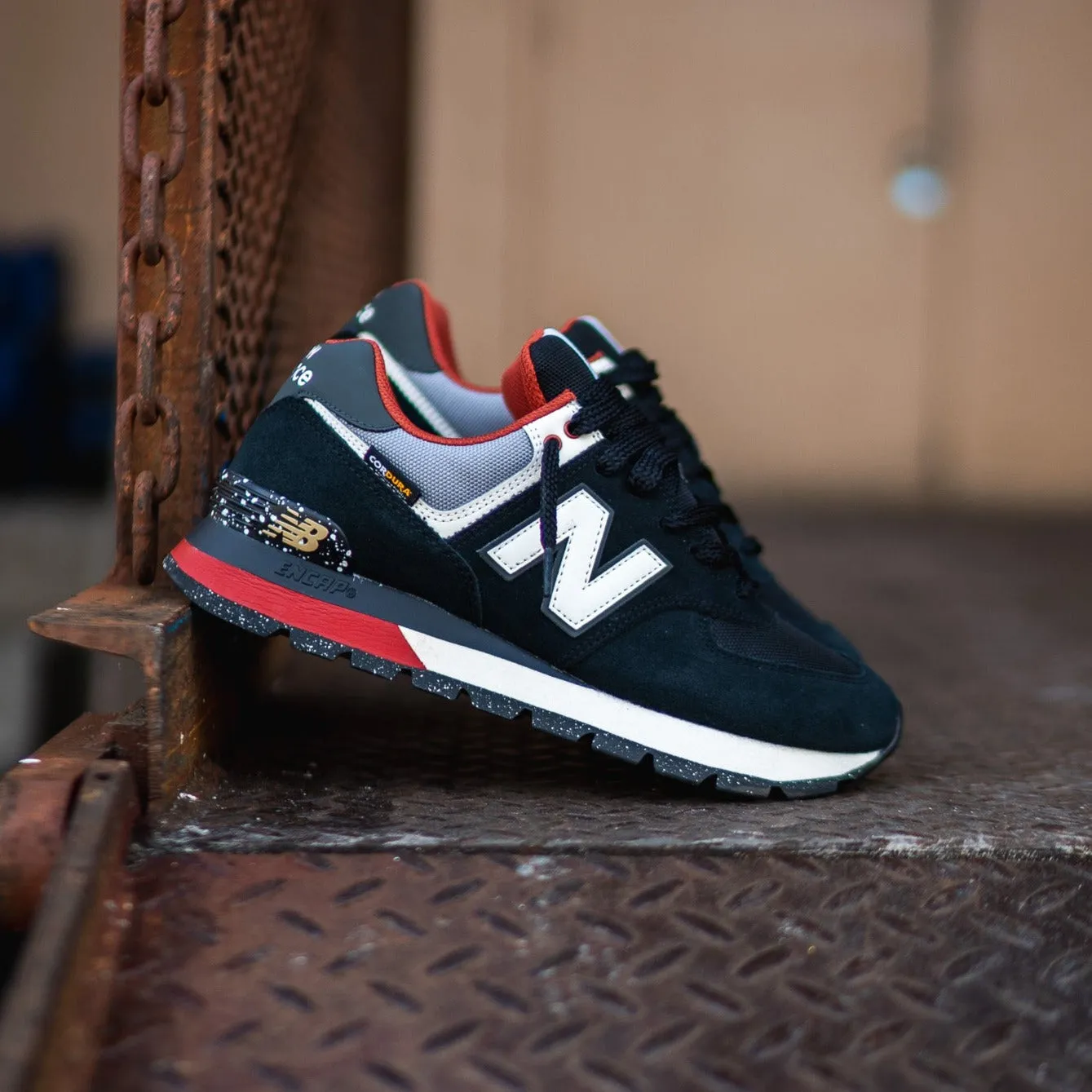 Mens New Balance 574 (Cordura Black) - ML574DAT