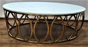 New PVD Coating Metal  Marble Top Centre Table for Home Decor-SP001MT