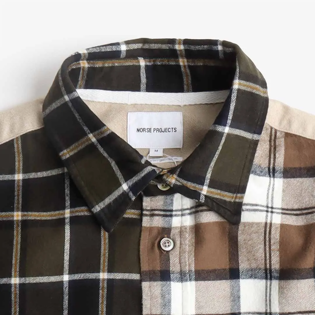 Norse Projects Algot Mixed Flannel Check Shirt