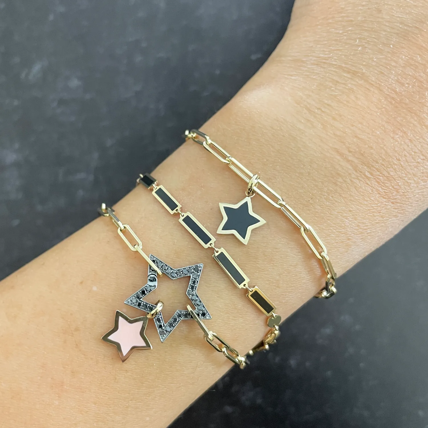 Onyx Star Charm