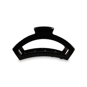 Open Jet Black Medium Hair Clip