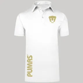 Playera tipo polo Hombre Pumas UNAM Retro Dorado Vinil