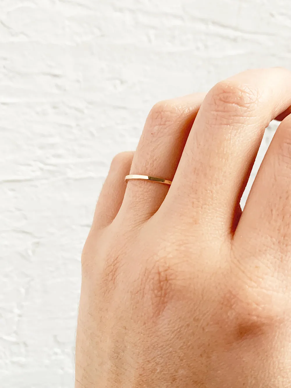 Smooth Gold-Fill Stacking Ring