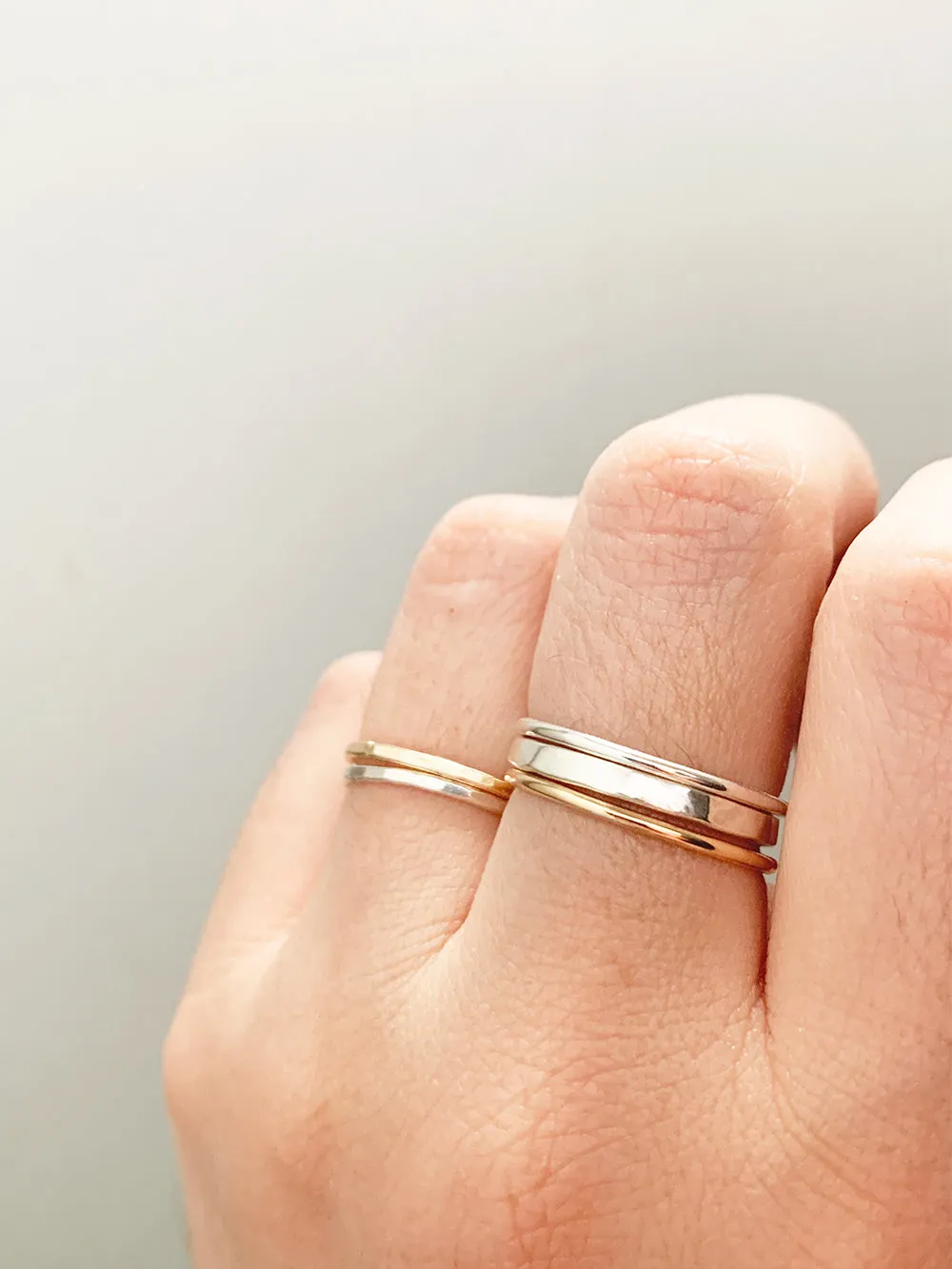 Smooth Gold-Fill Stacking Ring