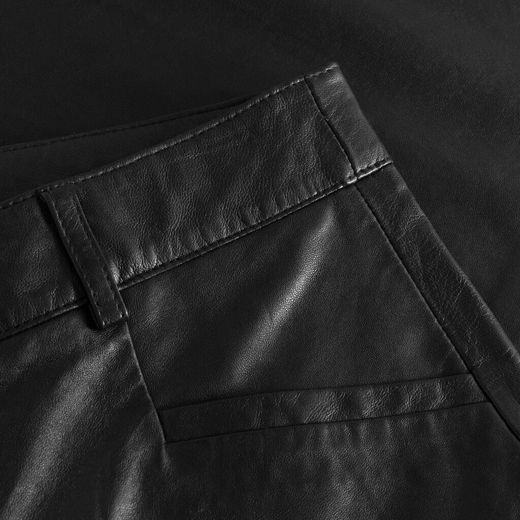 Soft Anika leather pants / 50960 - Black (Nero)