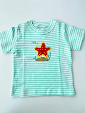 Squiggles - Tee - Starfish Stripe