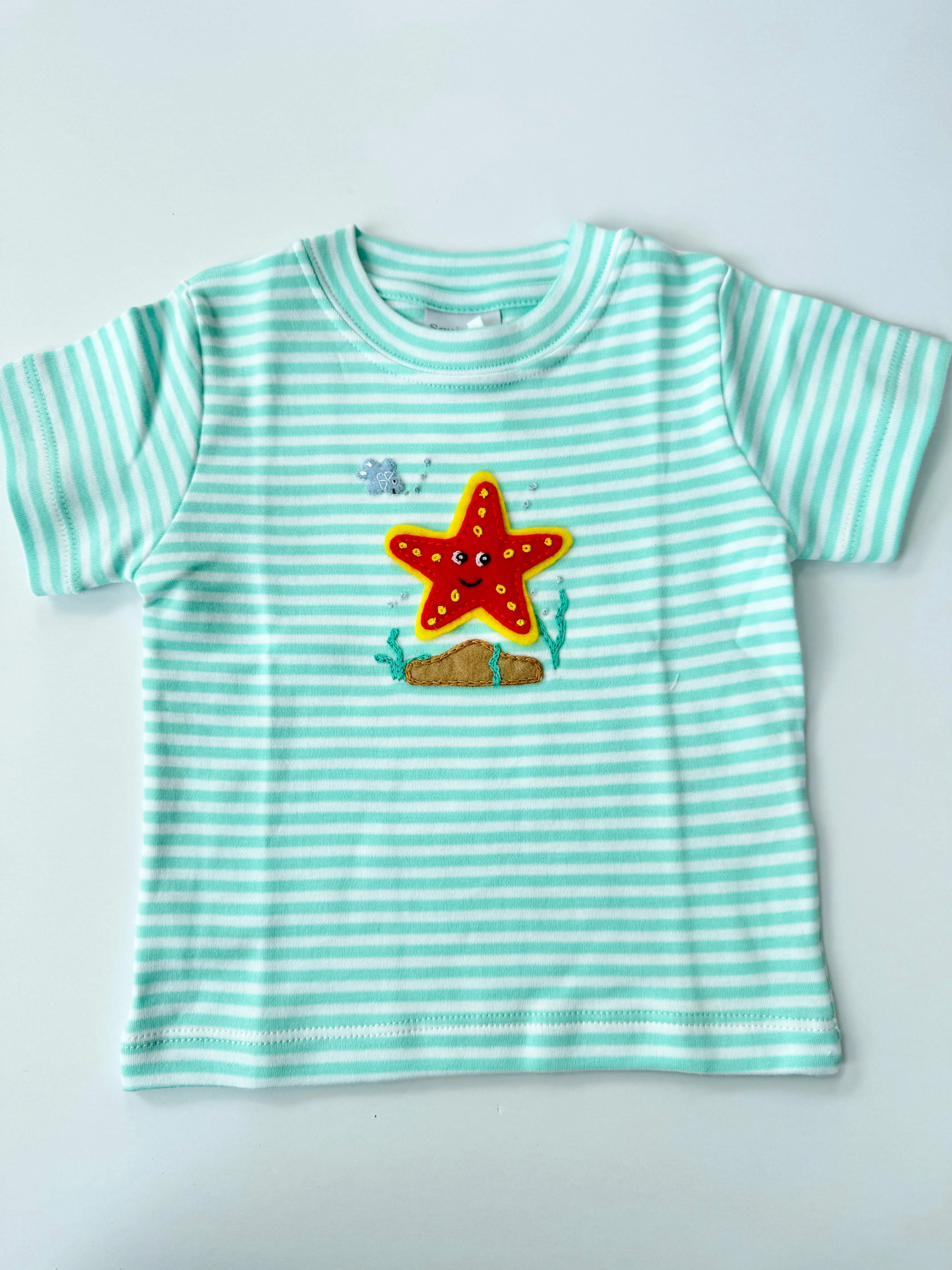 Squiggles - Tee - Starfish Stripe