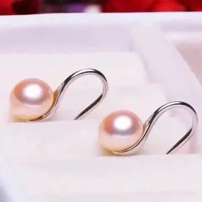 Sterling Silver Stud Pearl Earrings