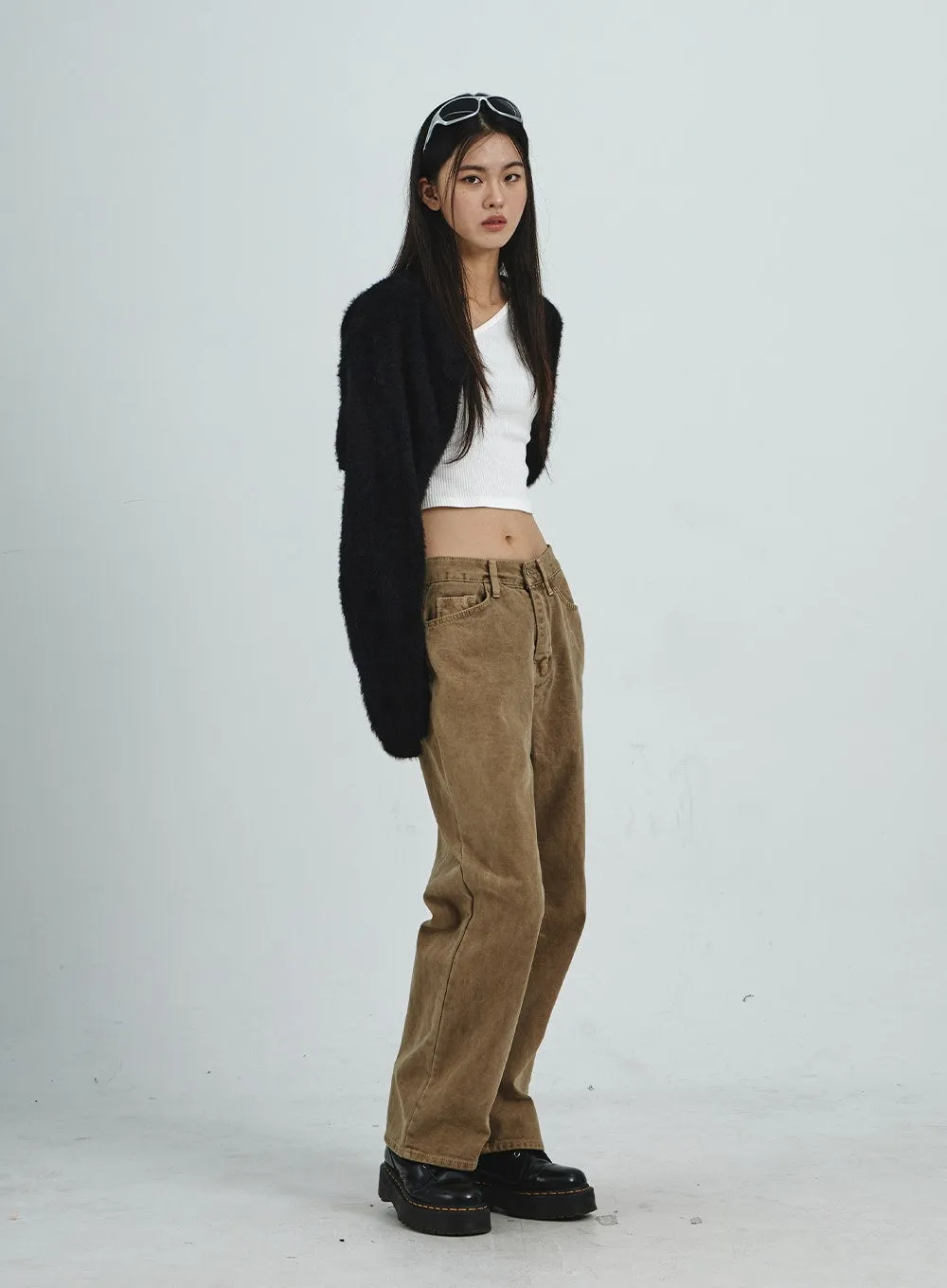 Straight Leg Wide Pants CD07