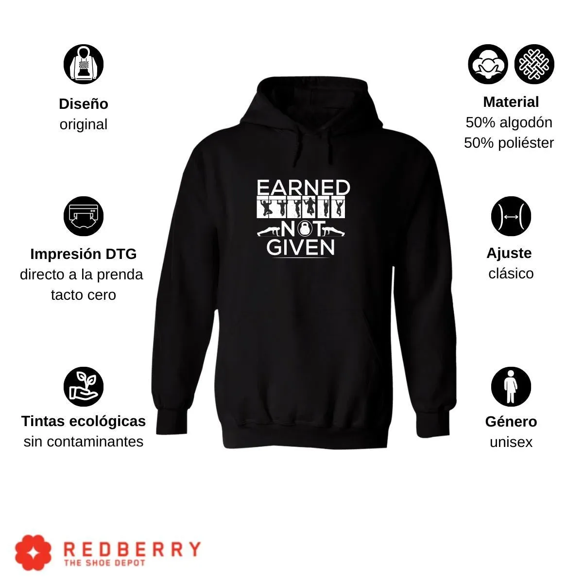 Sudadera Hombre  Hoodie Gym Ejercicio Fitness 004