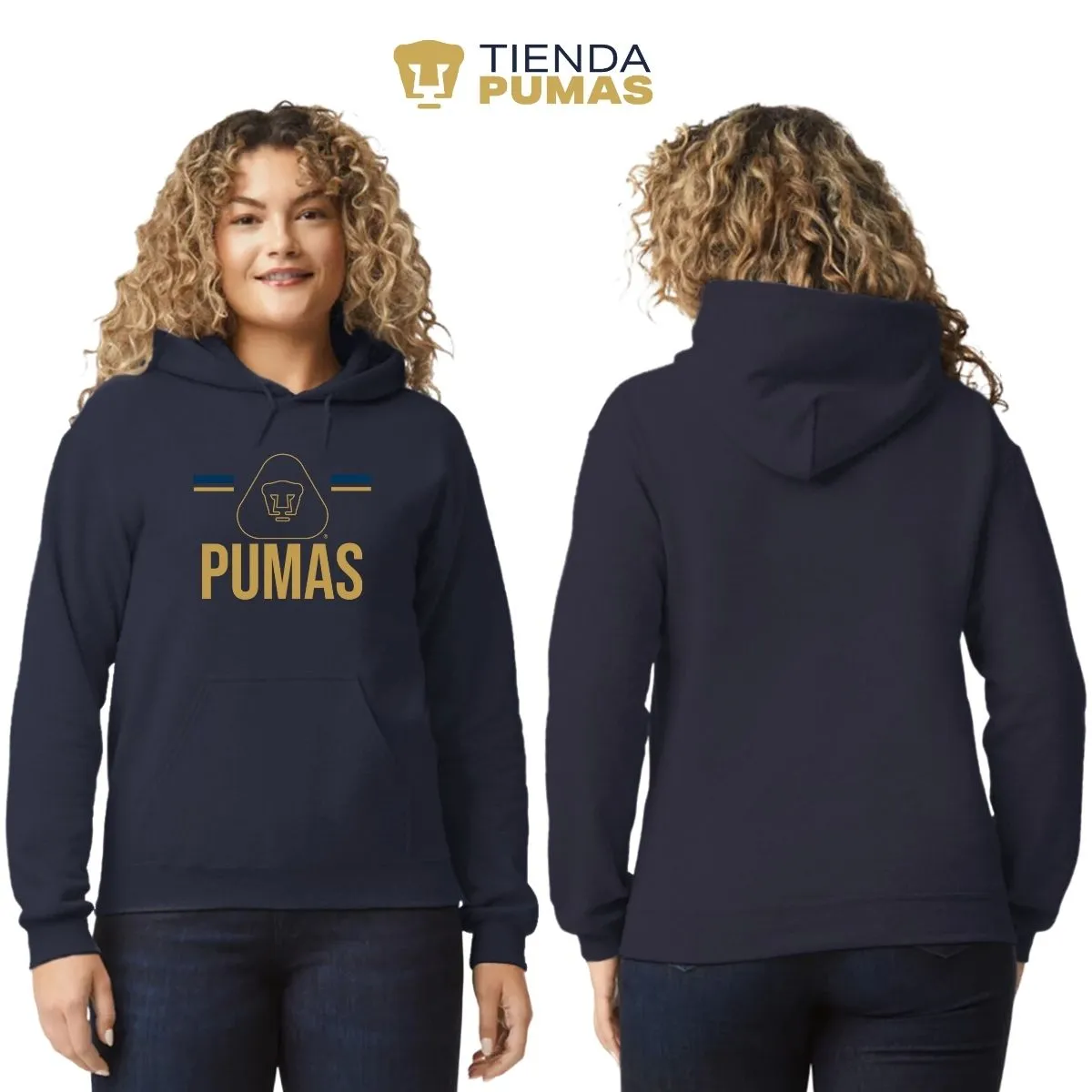 Sudadera Mujer Hoodie Pumas UNAM Insignia