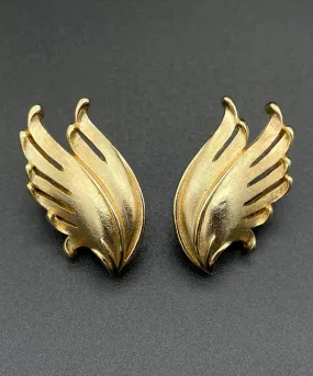 【USA輸入】 ヴィンテージ TRIFARI ウィング イヤリング/Vintage TRIFARI Wing Clip On Earrings