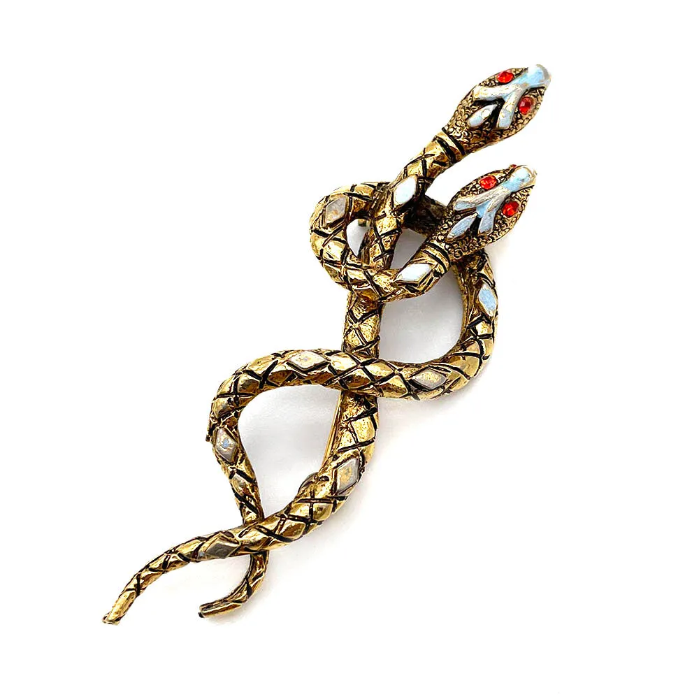 【USA輸入】ヴィンテージ ART スネーク ブローチ/Vintage ART Snake Brooch Brooch