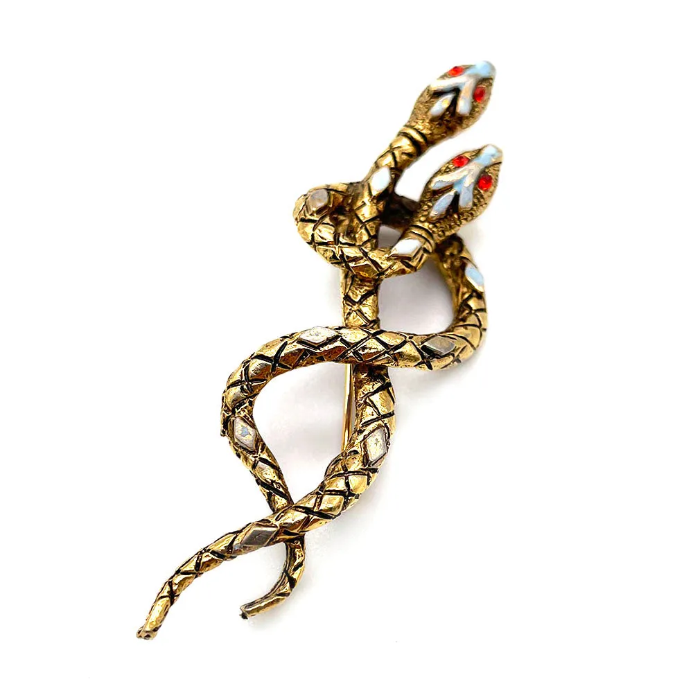 【USA輸入】ヴィンテージ ART スネーク ブローチ/Vintage ART Snake Brooch Brooch