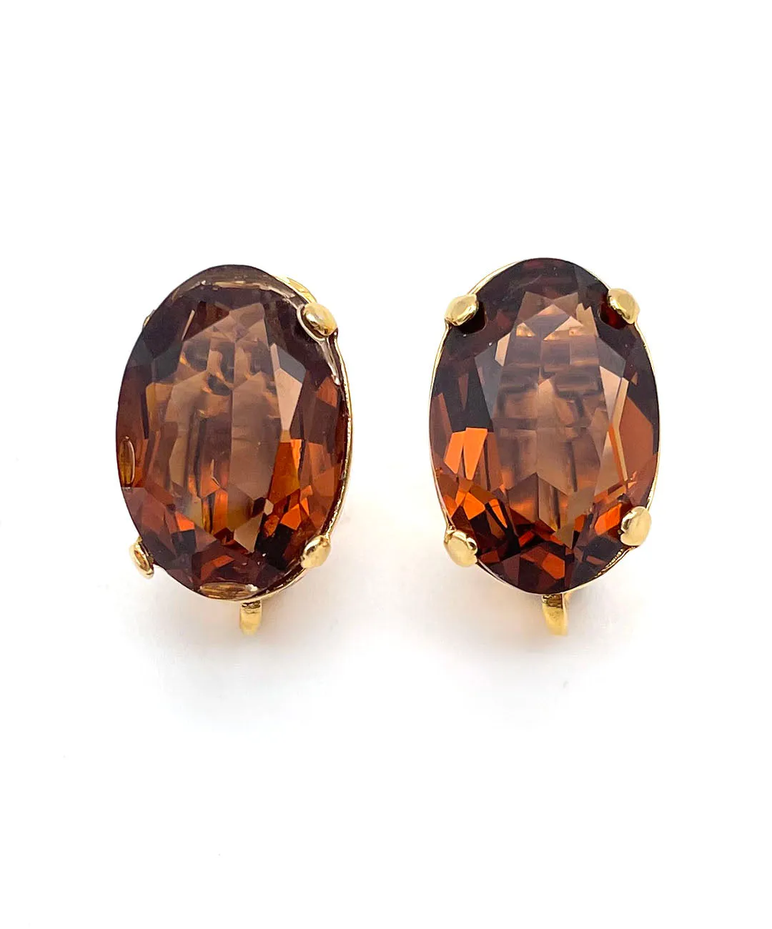 【USA輸入】ヴィンテージ NAPIER アンバー ビジュー ピアス/Vintage NAPIER Amber Bijou Post Earrings