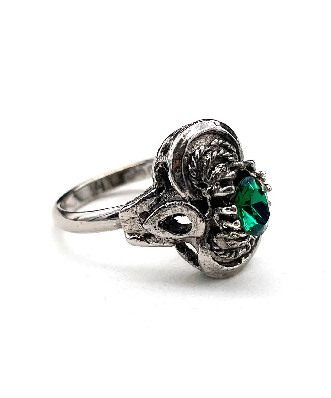 【USA輸入】ヴィンテージ VOGUE エメラルドグリーン ビジュー リング/Vintage VOGUE Emerald Bijou Ring