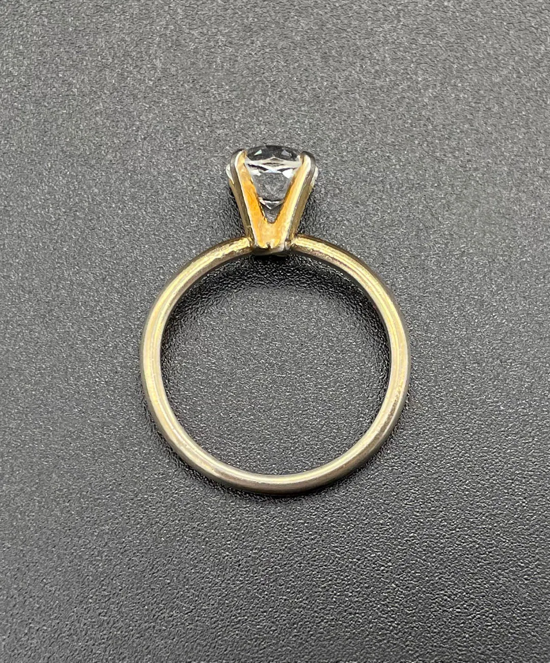 【USA輸入】ヴィンテージ クリアビジュー ソリテール リング/Vintage Clear Bijou Solitaire Ring