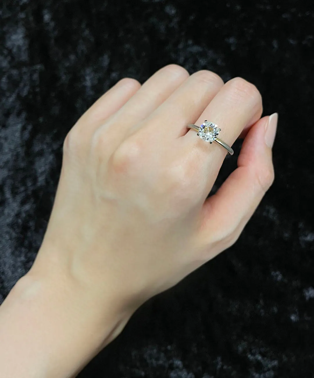 【USA輸入】ヴィンテージ クリアビジュー ソリテール リング/Vintage Clear Bijou Solitaire Ring