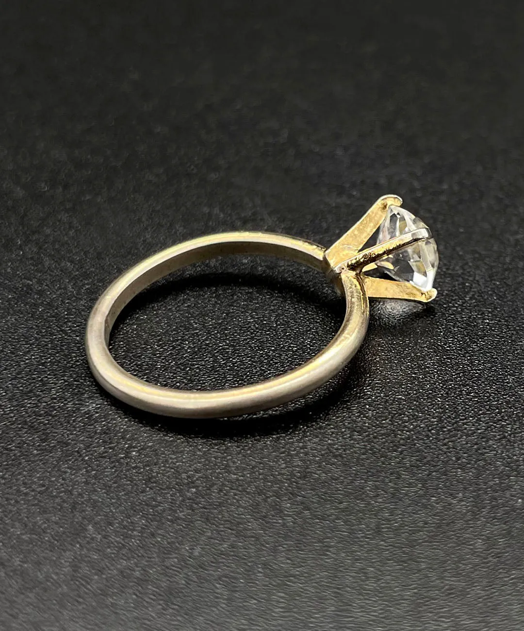 【USA輸入】ヴィンテージ クリアビジュー ソリテール リング/Vintage Clear Bijou Solitaire Ring