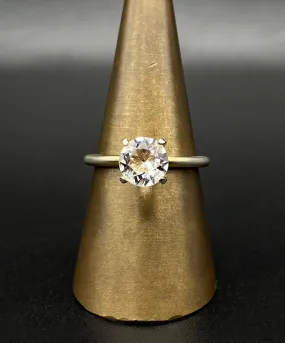 【USA輸入】ヴィンテージ クリアビジュー ソリテール リング/Vintage Clear Bijou Solitaire Ring