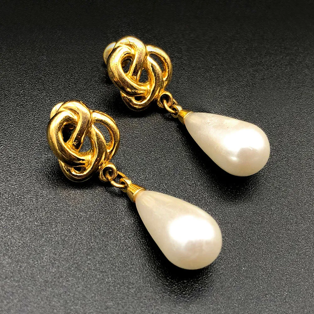 【USA輸入】ヴィンテージ ネイピア パール ピアス/Vintage NAPIER Pearl Post Earrings