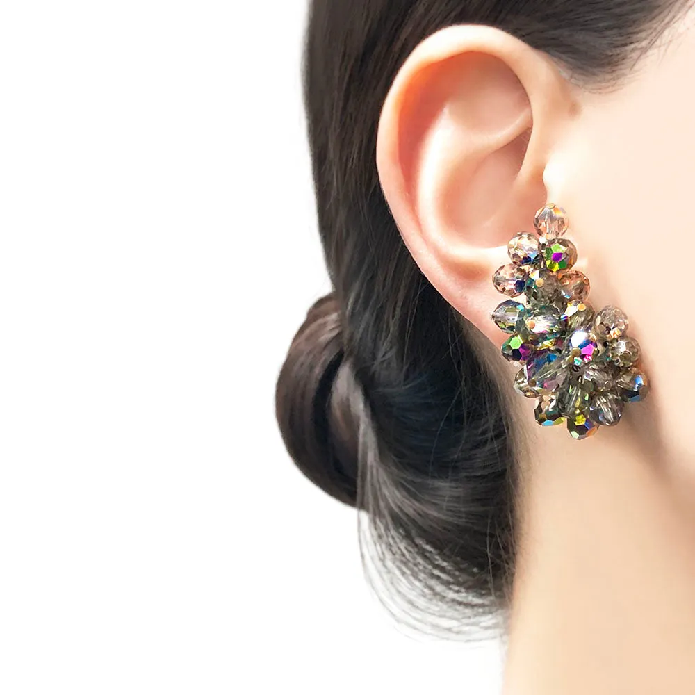 【USA輸入】ヴィンテージ ラグナ ガラスビーズ イヤリング/Vintage LAGUNA Glass Beads Clip On Earrings